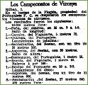 Campeonato Vizcaya Atletismo. 7-1930